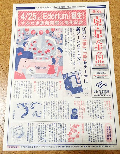 東京金魚かわら版 チラシ制作